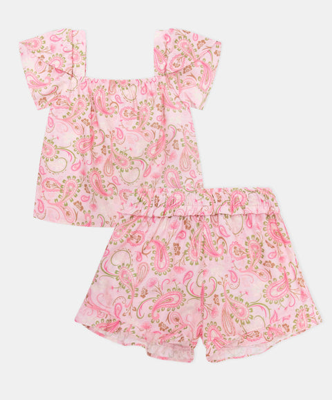 Conjunto Blusa Y Short Para Bebé Niña Color Rosa Palido