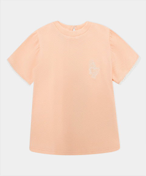 Conjunto De Camiseta Y Short Para Recién Nacida Color Salmón Claro