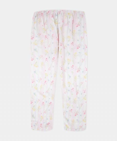 Pijama Estampada Manga Sisa Y Pantalón Para Niña Color Rosado