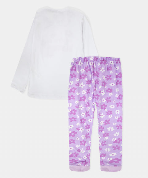 Pijama Manga Larga Y Pantalón Para Niña Color Lila