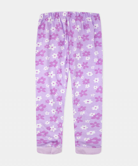 Pijama Manga Larga Y Pantalón Para Niña Color Lila