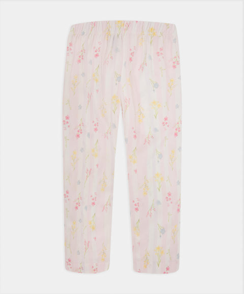 Pijama Manga Corta Y Pantalón Para Bebé Niña Color Rosado