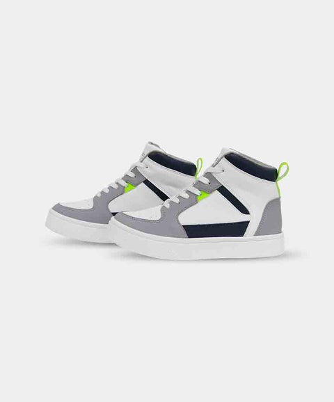 Tenis Bota Para Niño En Material Sintético Color Blanco