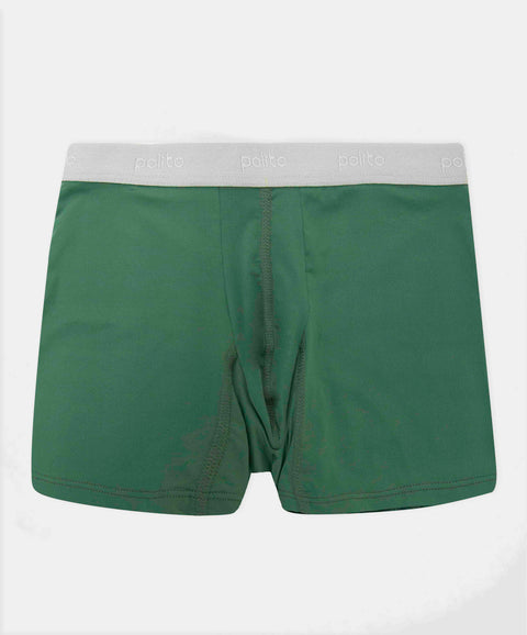 Paquete De Bóxer X3 Para Niño En Microfibra Color Verde Blanco Y Negro