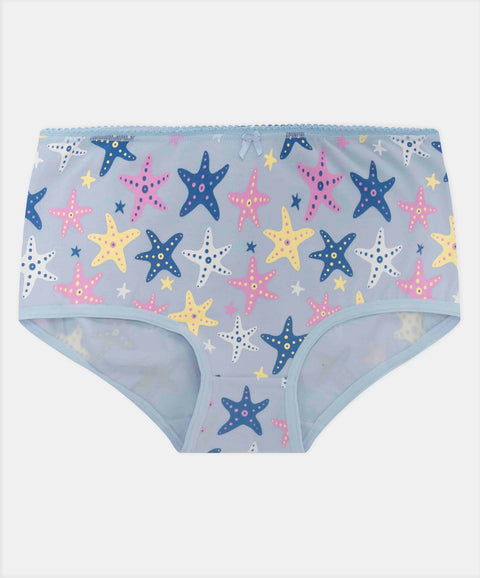 Paquete De Panties X3 Para Niña En Algodón Color Amarillo Azul Y Rosado