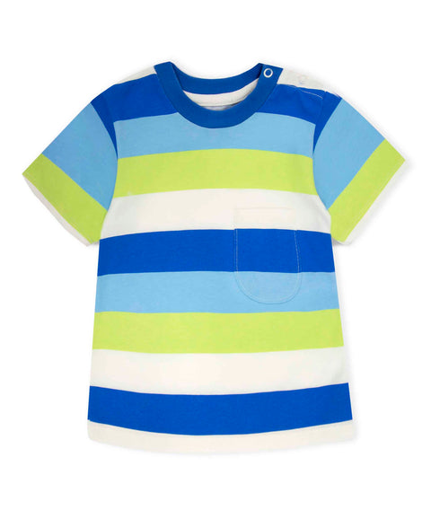 Conjunto Camiseta Y Bermuda Para Recién Nacido Color Azul Eléctrico