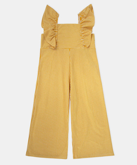 Jumpsuit Largo Para Bebé Niña Color Amarillo
