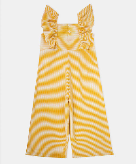 Jumpsuit Largo Para Bebé Niña Color Amarillo