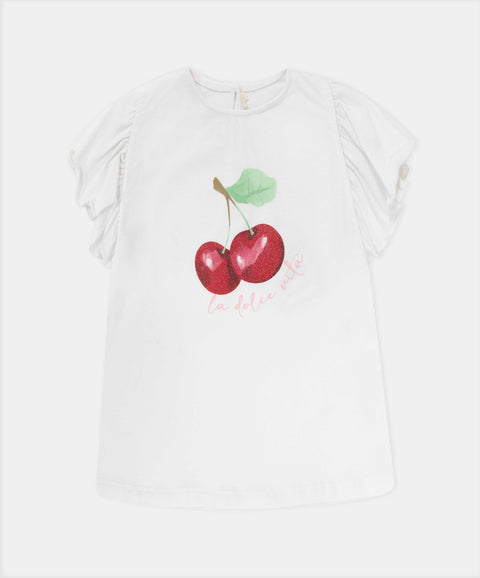 Conjunto Camiseta Y Short Para Bebé Niña Color Rosado Y Blanco