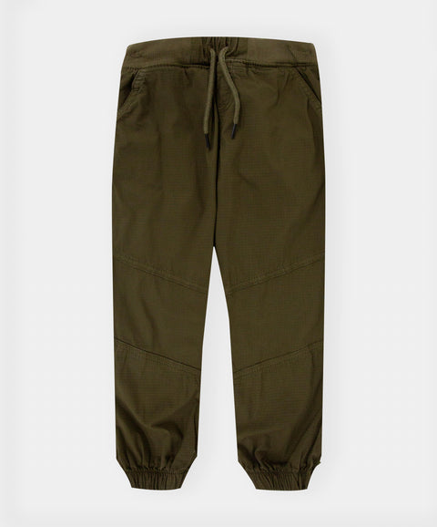 Pantalón Jogger Para Niño Color Verde Militar