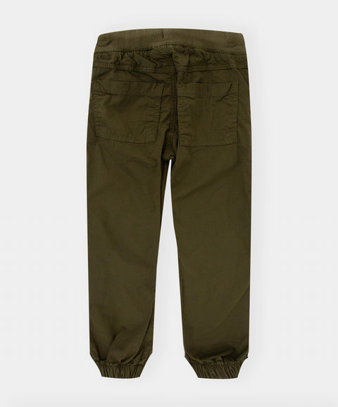 Pantalón Jogger Para Niño Color Verde Militar