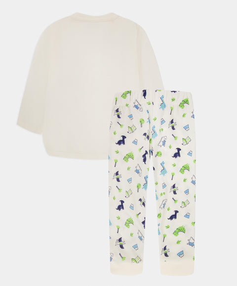 Pijama Manga Larga Y Pantalón Para Recién Nacido Color Marfil