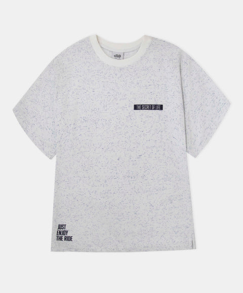 Camiseta Oversize Para Niño En Tela Suave Color Blanco