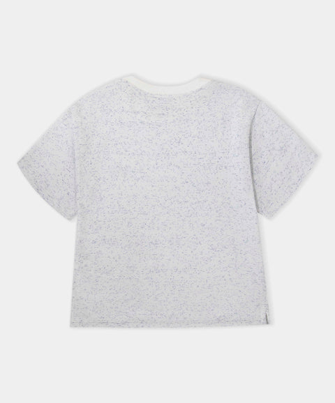 Camiseta Oversize Para Niño En Tela Suave Color Blanco
