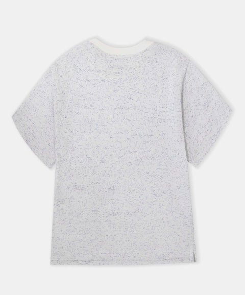 Camiseta Oversize Para Niño En Tela Suave Color Blanco