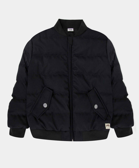Chaqueta Acolchada Para Niño Color Negro