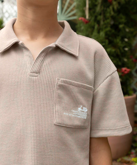 Conjunto De Camiseta Polo Y Bermuda Para Niño Color Arena