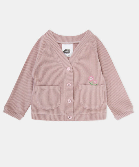 Buzo Tejido Para Recién Nacida Color Rosado