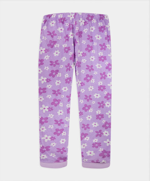 Pijama Manga Corta Y Pantalón Para Niña Color Lila