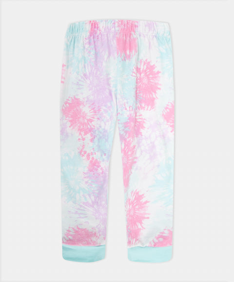Pijama Manga Corta Y Pantalón Para Bebé Niña Color Azul Claro