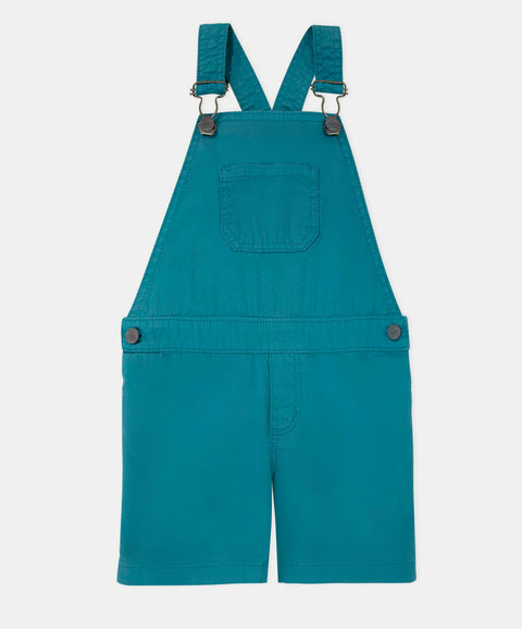 Conjunto Overol Corto Y Camiseta Para Bebé Niño Color Jade