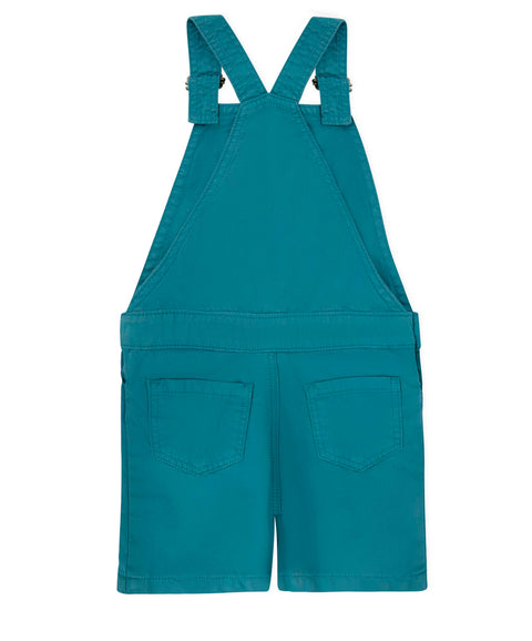 Conjunto Overol Corto Y Camiseta Para Bebé Niño Color Jade