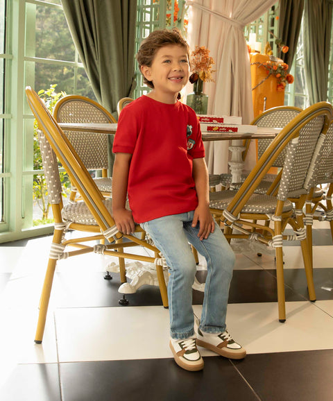 Jean Regular Para Bebé Niño En Denim Tono Medio Claro