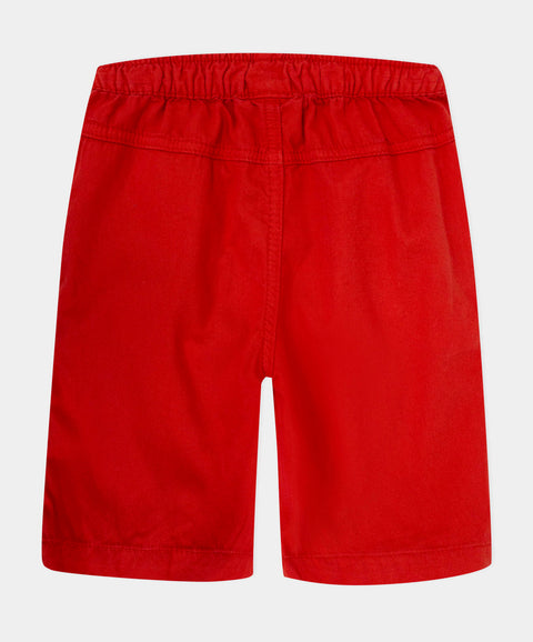 Conjunto De Camiseta Y Bermuda Para Bebé Niño Color Marfil Y Rojo