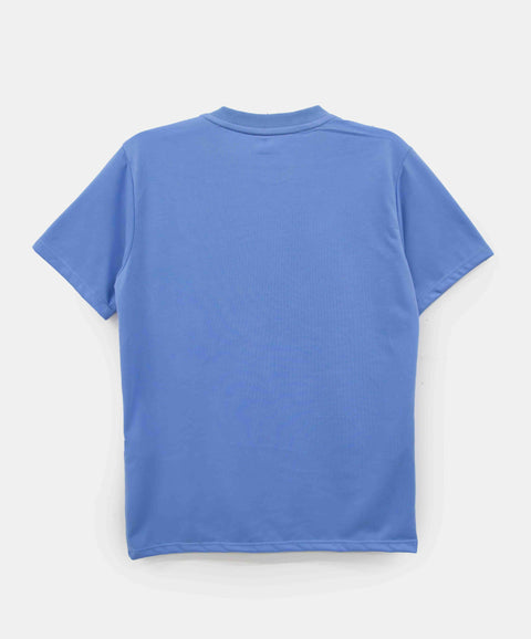 Camiseta Manga Corta Para Niño En Tela Suave Color Verde Y Azul