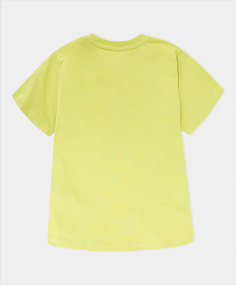 Camiseta Manga Corta Para Bebe Niño En Tela Suave Color Verde Pistacho