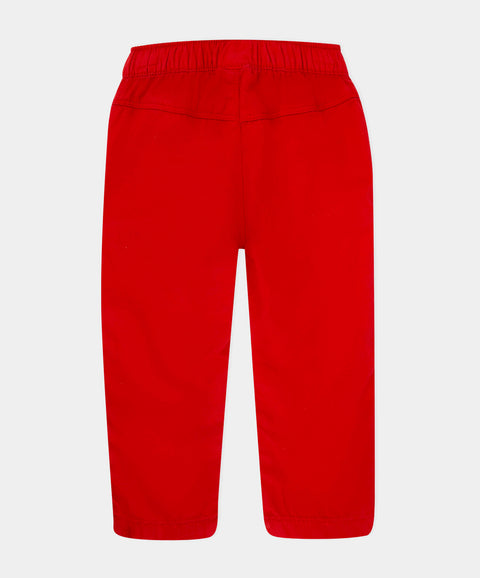 Conjunto Body Y Pantalón Para Recién Nacido Color Marfil Y Rojo