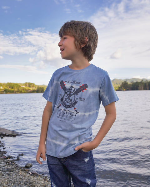 Camiseta Manga Corta Para Niño