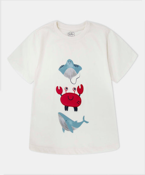 Camiseta Manga Corta Para Bebé Niño