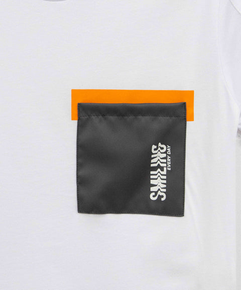 Camiseta Manga Corta Para Niño En Tela Suave Color Blanco