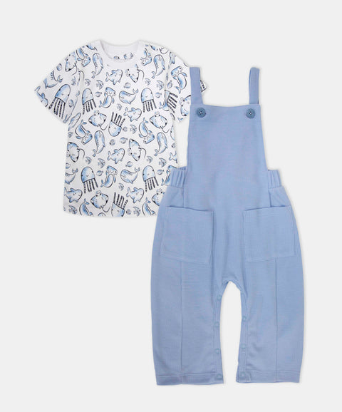 Conjunto Overol y Camiseta Para Recién Nacido