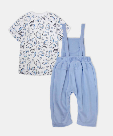 Conjunto Overol y Camiseta Para Recién Nacido