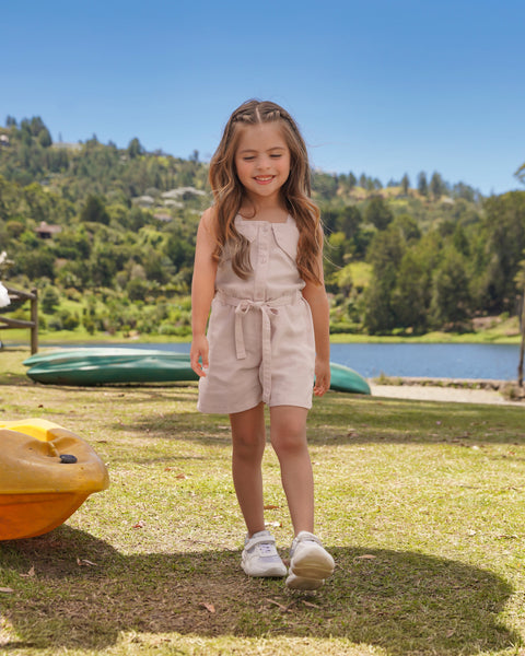 Jumpsuit Short Para Bebé Niña