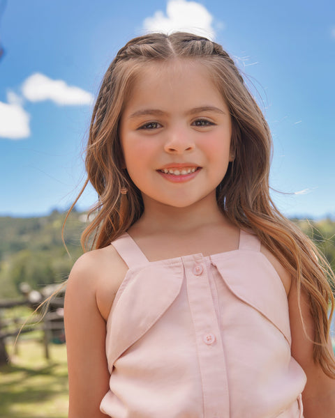 Jumpsuit Short Para Bebé Niña