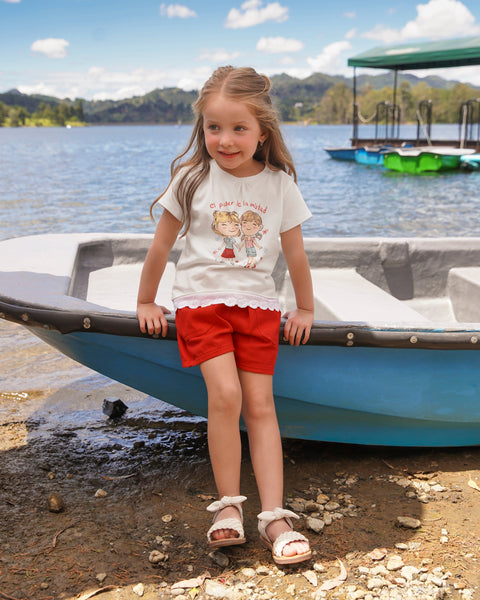 Conjunto Short y Camiseta Para Bebé Niña