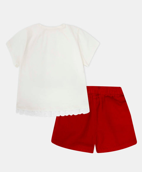 Conjunto Short y Camiseta Para Bebé Niña