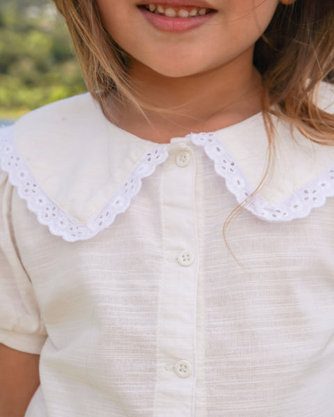Blusa Manga Corta Para Bebé Niña