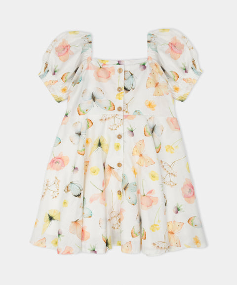 Vestido Estampado Para Niña