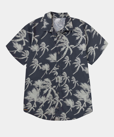 Conjunto De Camisa Y Bermuda Para Niño En Algodón Color Gris Oscuro