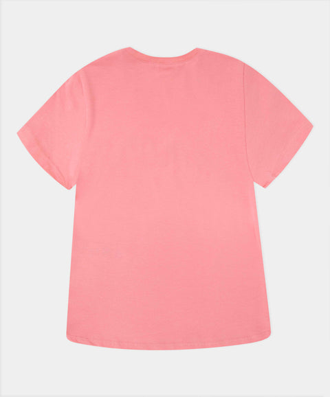 Camiseta Manga Corta Para Niña En Licra Color Salmón