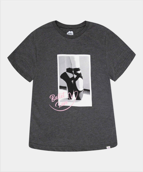 Camiseta Manga Corta Para Niña En Licra Color Negro Cross