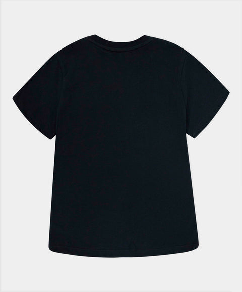 Camiseta Manga Corta Para Niño En Tela Suave Color Negro