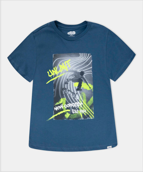 Camiseta Manga Corta Para Niño