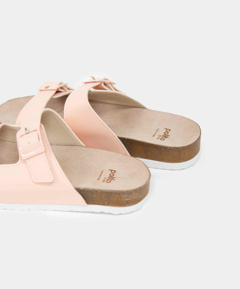 Sandalias Para Niña En Material Sintético Color Mandarina