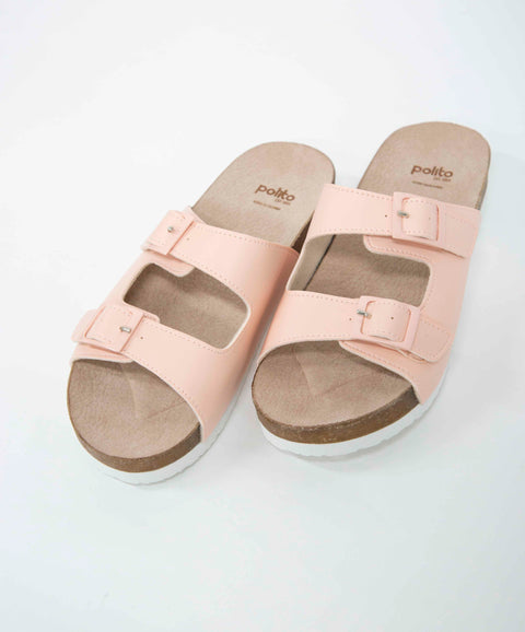 Sandalias Para Niña En Material Sintético Color Mandarina