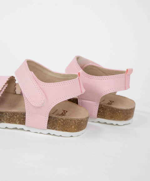 Sandalias Para Bebe Niña En Material Sintético Color Rosado